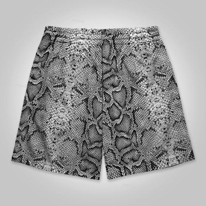 Sopula God's Plan Mesh Dot Snake Graphic Drawstring Shorts Product Image