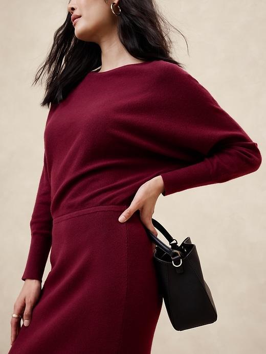 Ribbed Midi Sweater Dress Product Image