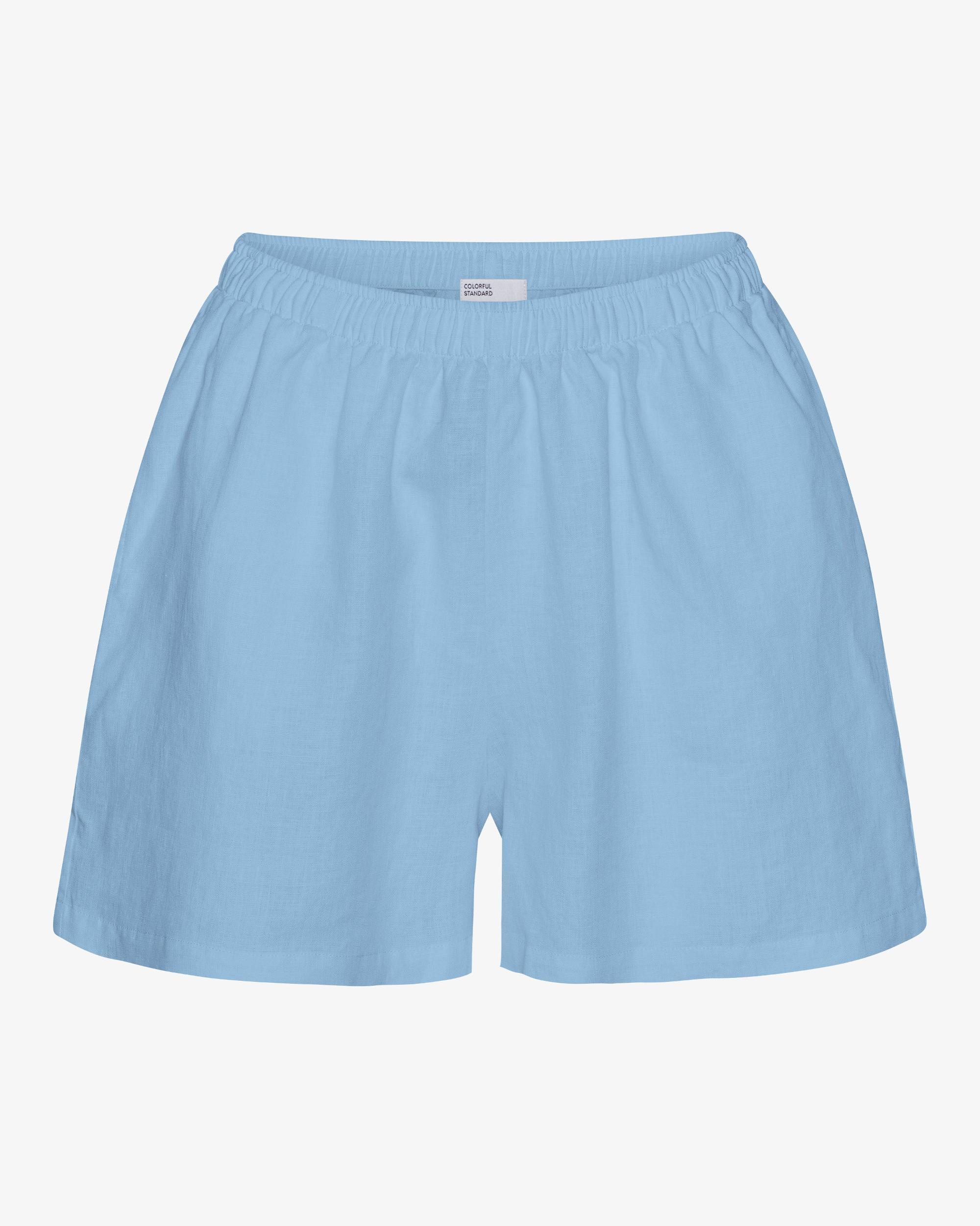 Linen Shorts - Seaside Blue Product Image