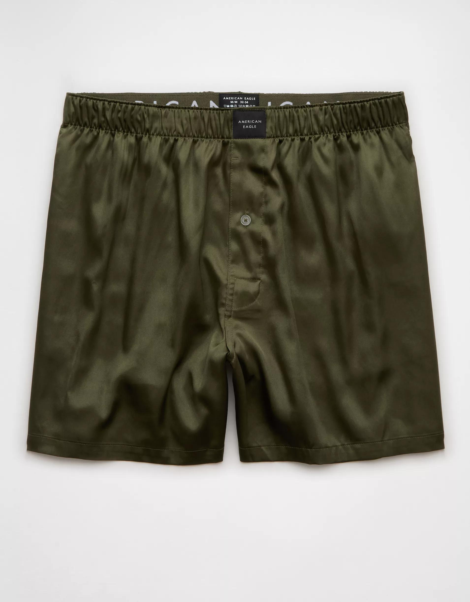 AEO Tiny Snowflakes Satin Pocket Boxer Short Product Image