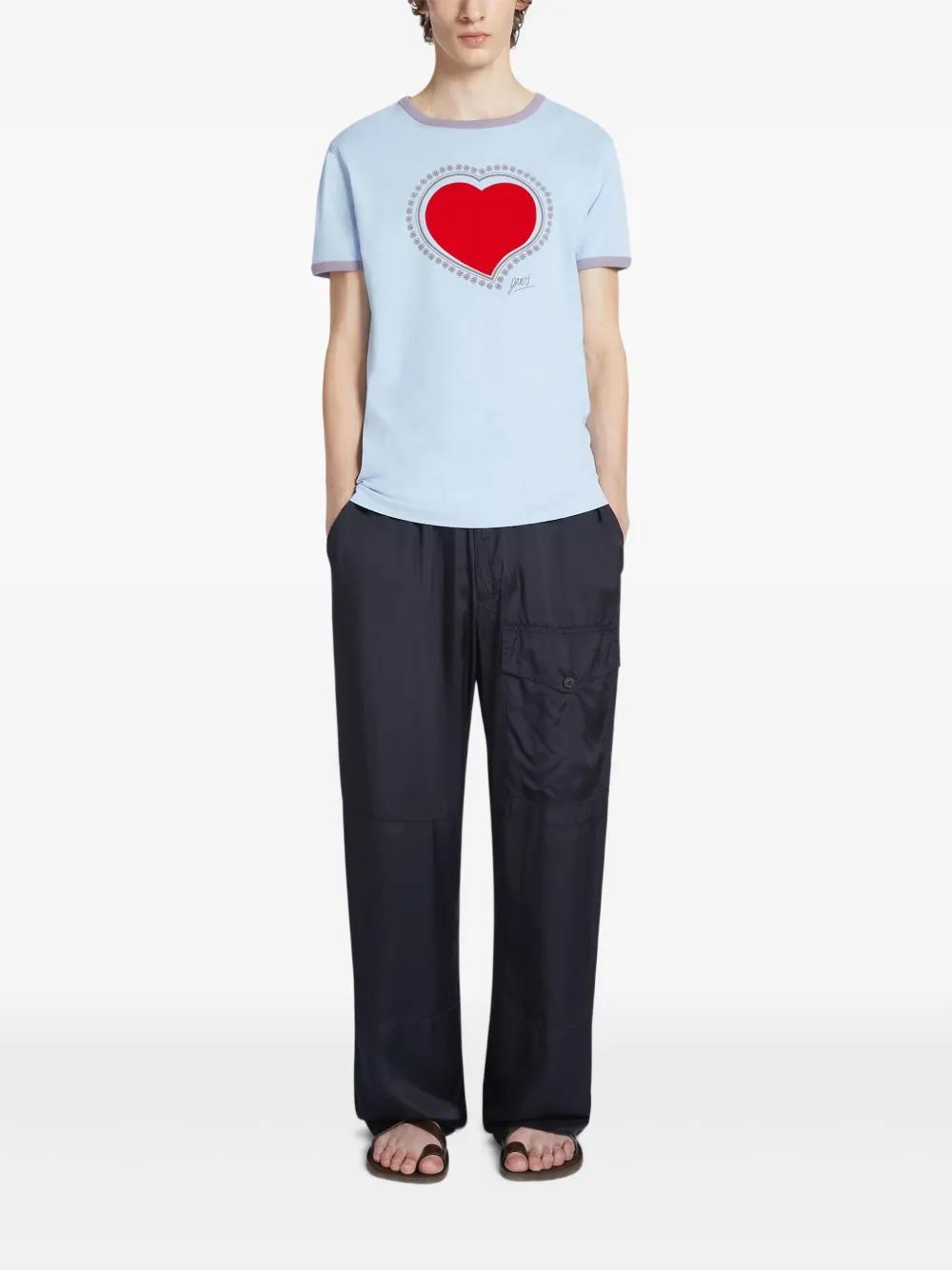 DRIES VAN NOTEN Archive T-shirt In 562 Pale Blue Product Image