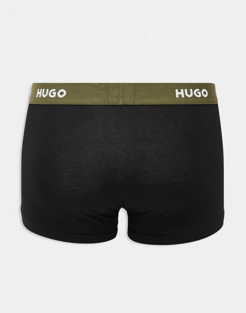 HUGO Bodywear 3 pack trunks in multi Product Image