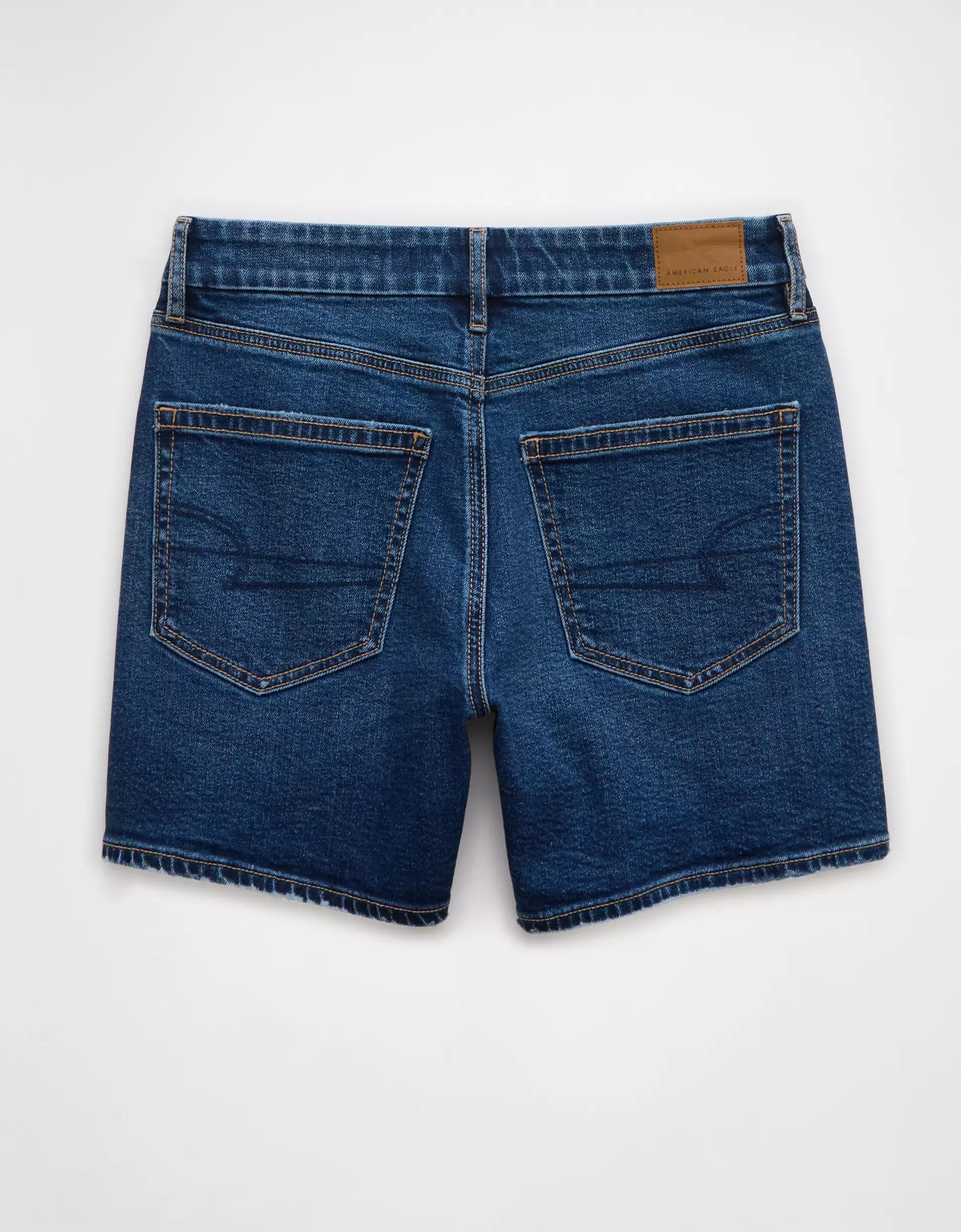 AE 6" Strigid Curvy Super High-Waisted Relaxed Denim Short Product Image