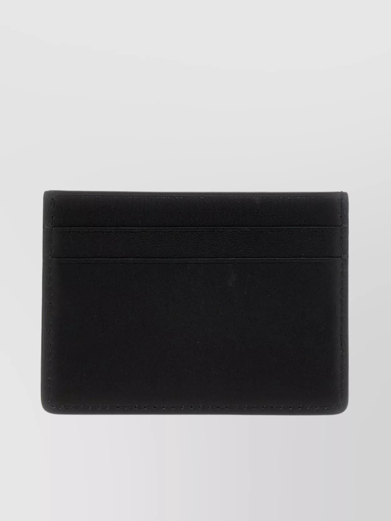 JIL SANDER Logo Card Holder Compact With Smooth Finish In Blue Product Image