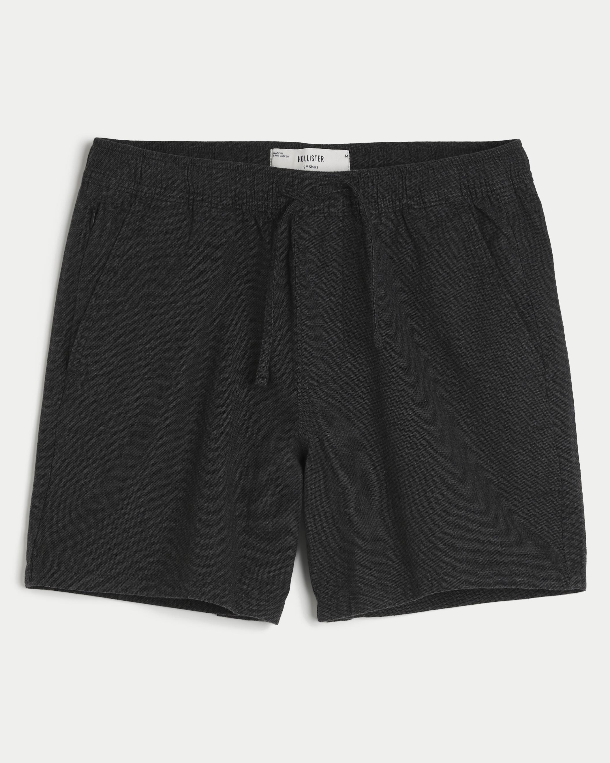 Linen-Blend Pull-On Shorts 7” Product Image