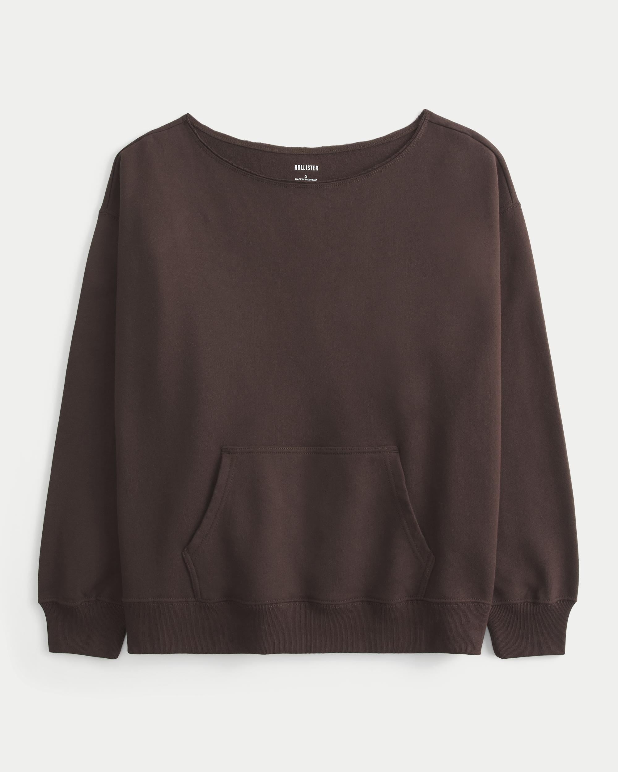 Oversized Off-the-Shoulder Sweatshirt Product Image