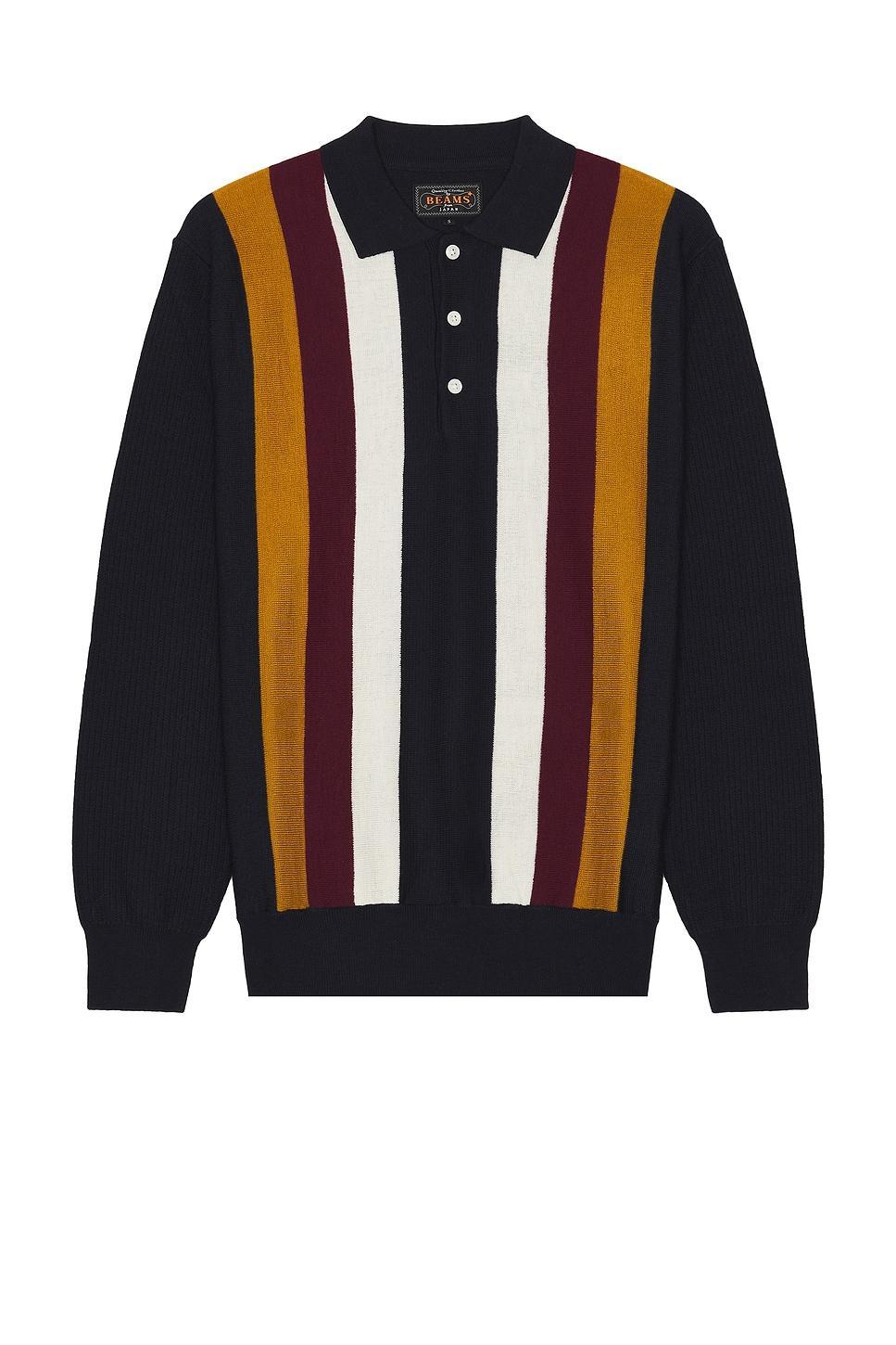 Knit Polo Stripe Product Image
