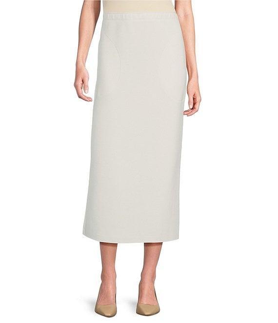 IC Collection Air Sponge Knit Pull-On Pencil Skirt Product Image