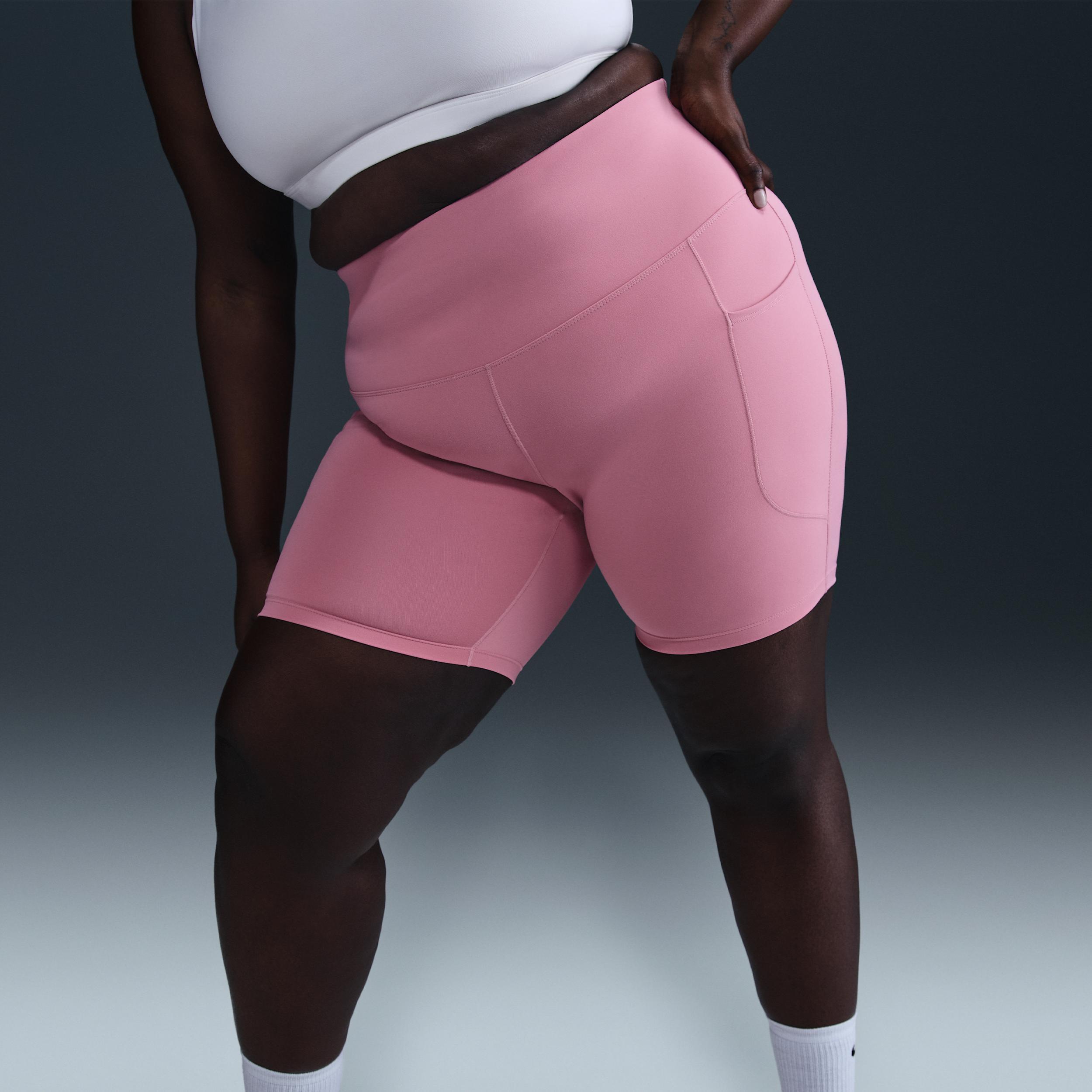 Nike Women's One High-Waisted 8" Biker Shorts with Pockets (Plus Size) Product Image