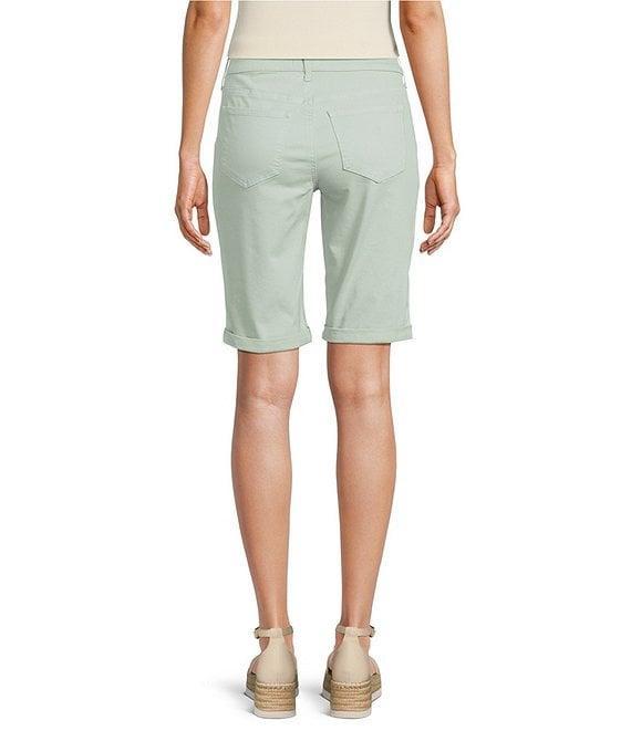 NYDJ Briella Rolled-Cuff Mid Rise Stretch Denim Bermuda Shorts Product Image