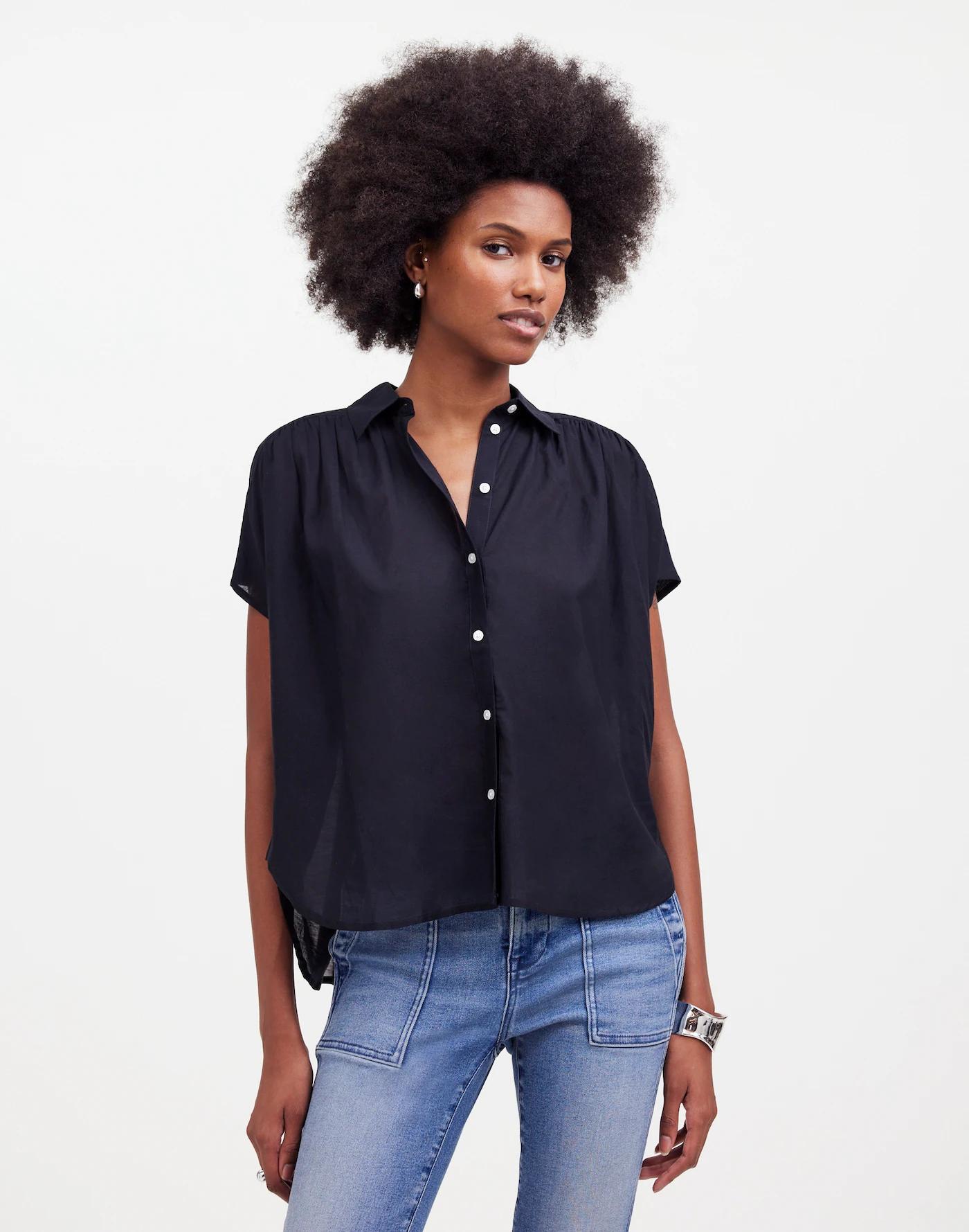 Cap-Sleeve A-Line Top Product Image