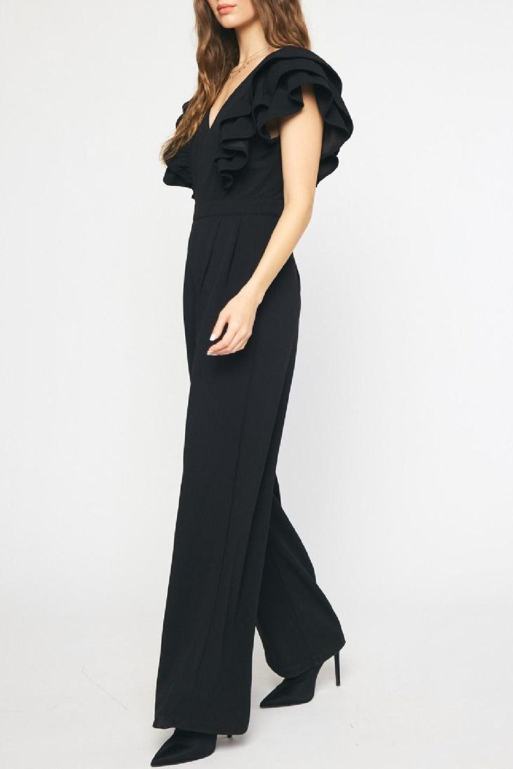 Ruffle Sleeve Jumpsuit Product Image
