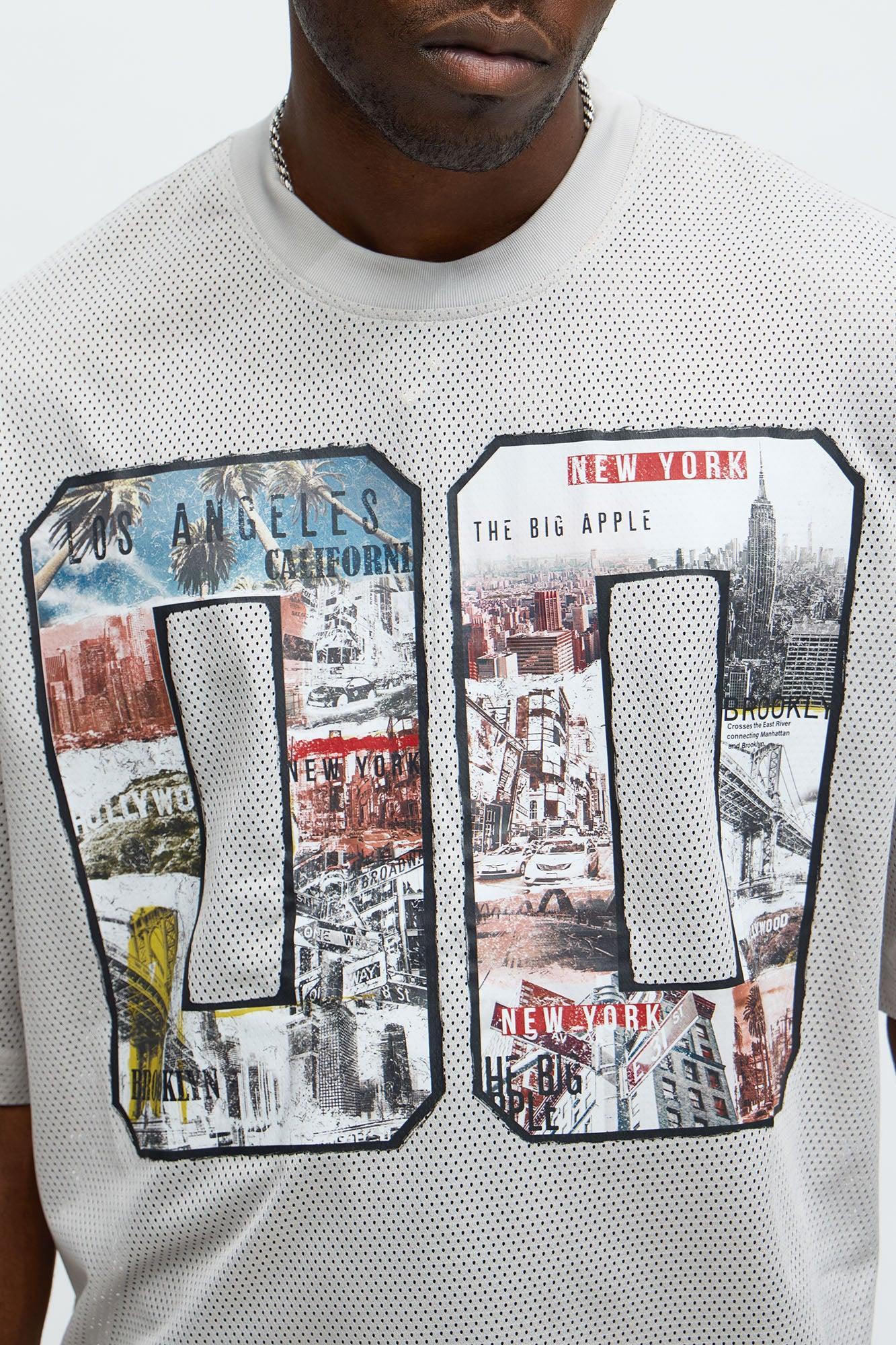 Regular Fit LA To NY Tshirt - Taupe Male Product Image