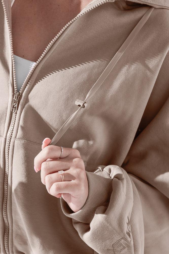 Zip Cloud Hoodie - Heather Grey Product Image