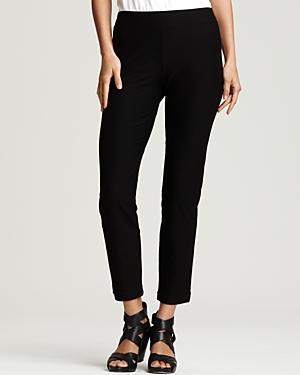 Eileen Fisher Washable Stretch Crepe Slim Leg Ankle Pants Product Image