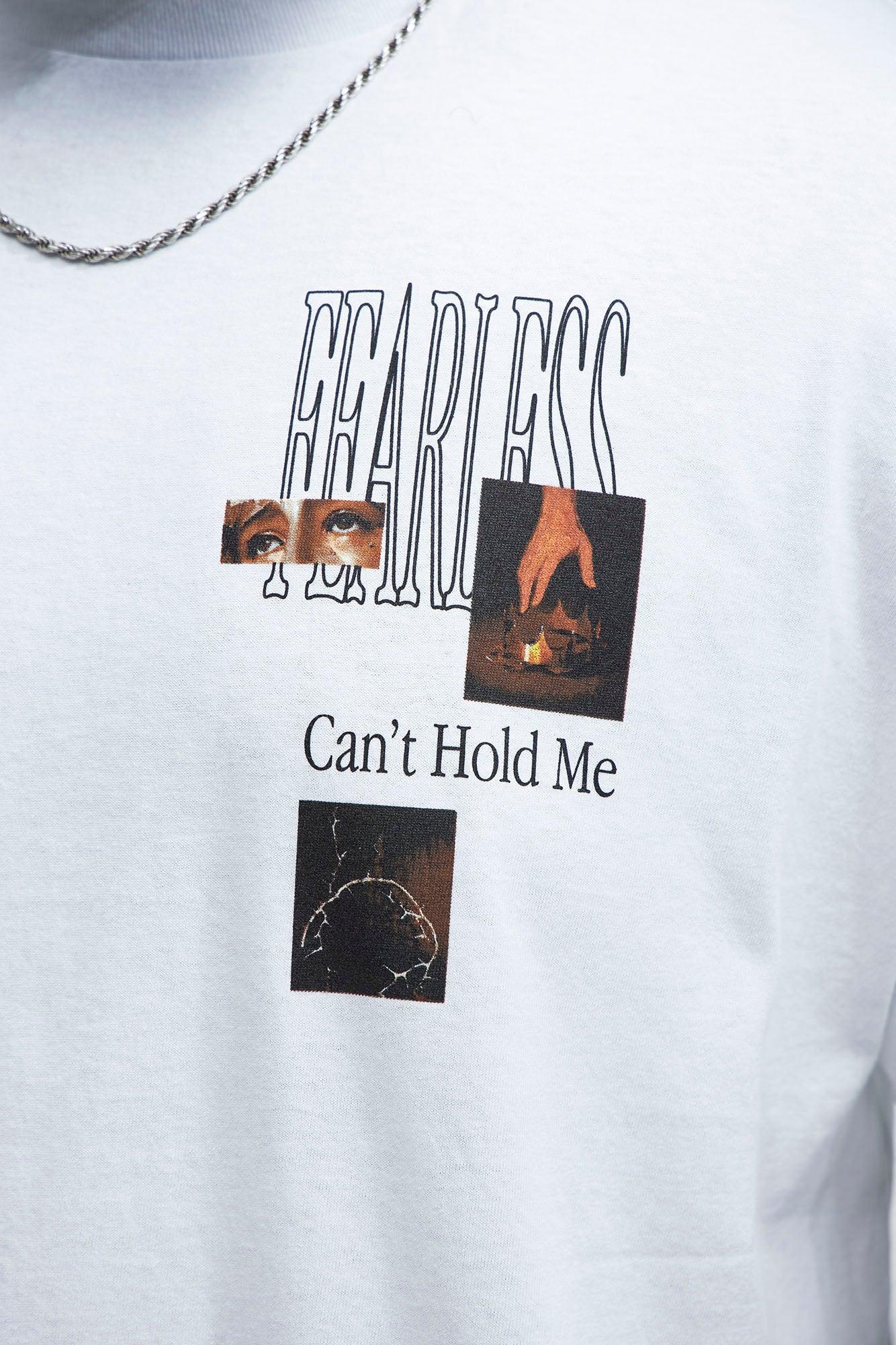 Fear Can't Hold Me Short Sleeve Tee - White Product Image