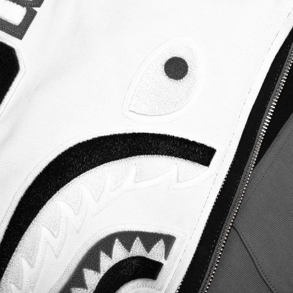 Shark Full Zip Hoodie #1 - Black Male Product Image