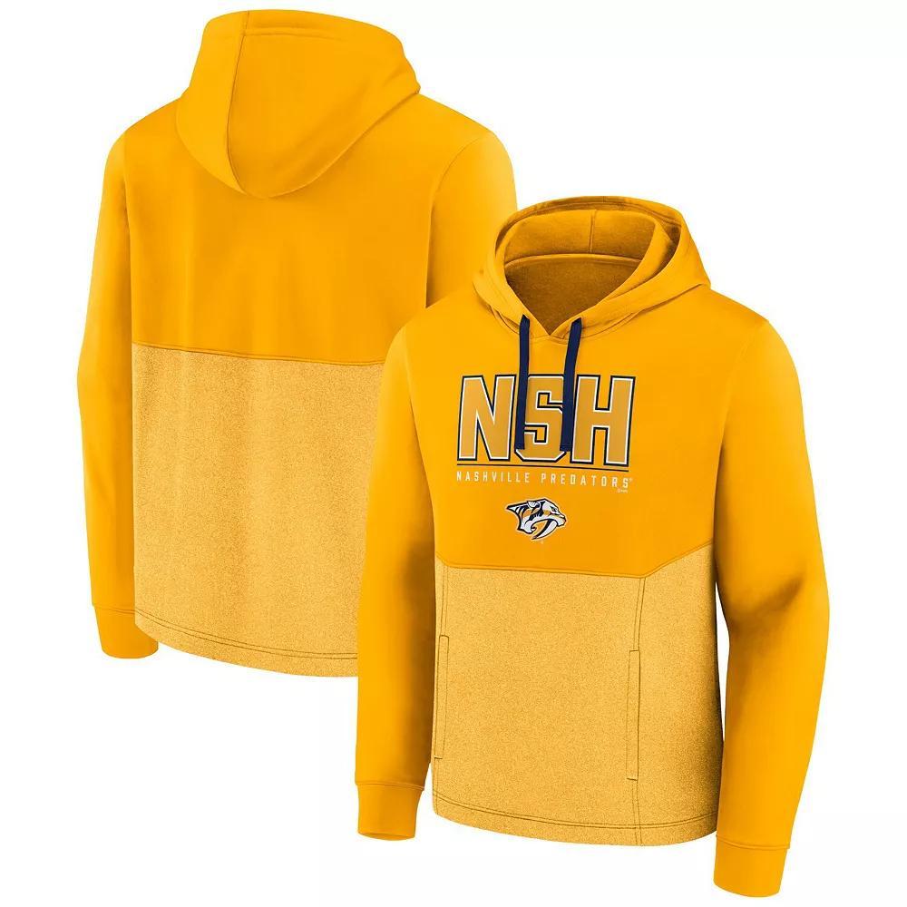 Men's Fanatics Branded Gold Nashville Predators Successful Tri-Blend Pullover Hoodie, Size: Small, Pdt Gold Product Image