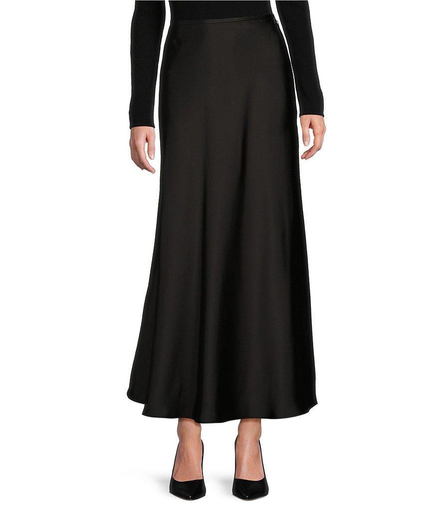 Antonio Melani Bella A-Line Satin Maxi Skirt Product Image