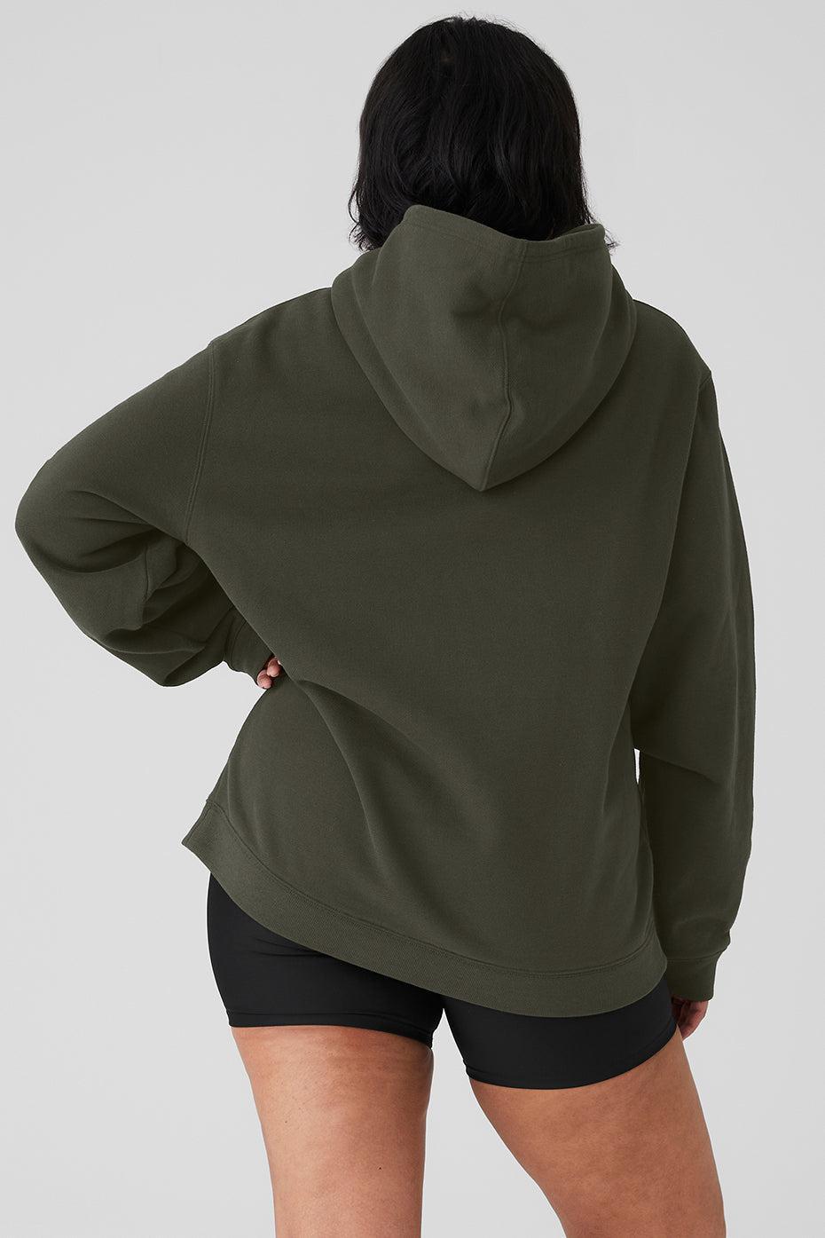 Renown Heavy Weight Hoodie - Stealth Green Female Product Image