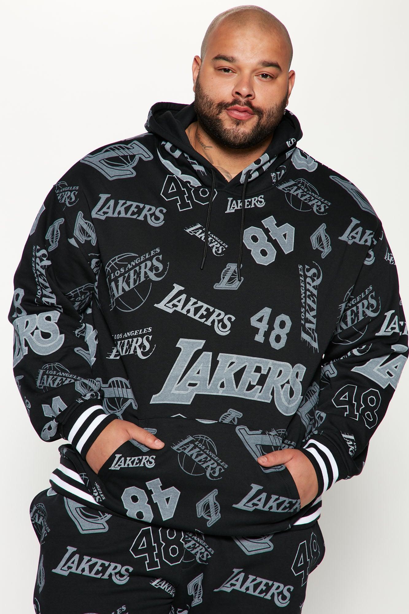 Lakers Face Up Hoodie - Black Product Image