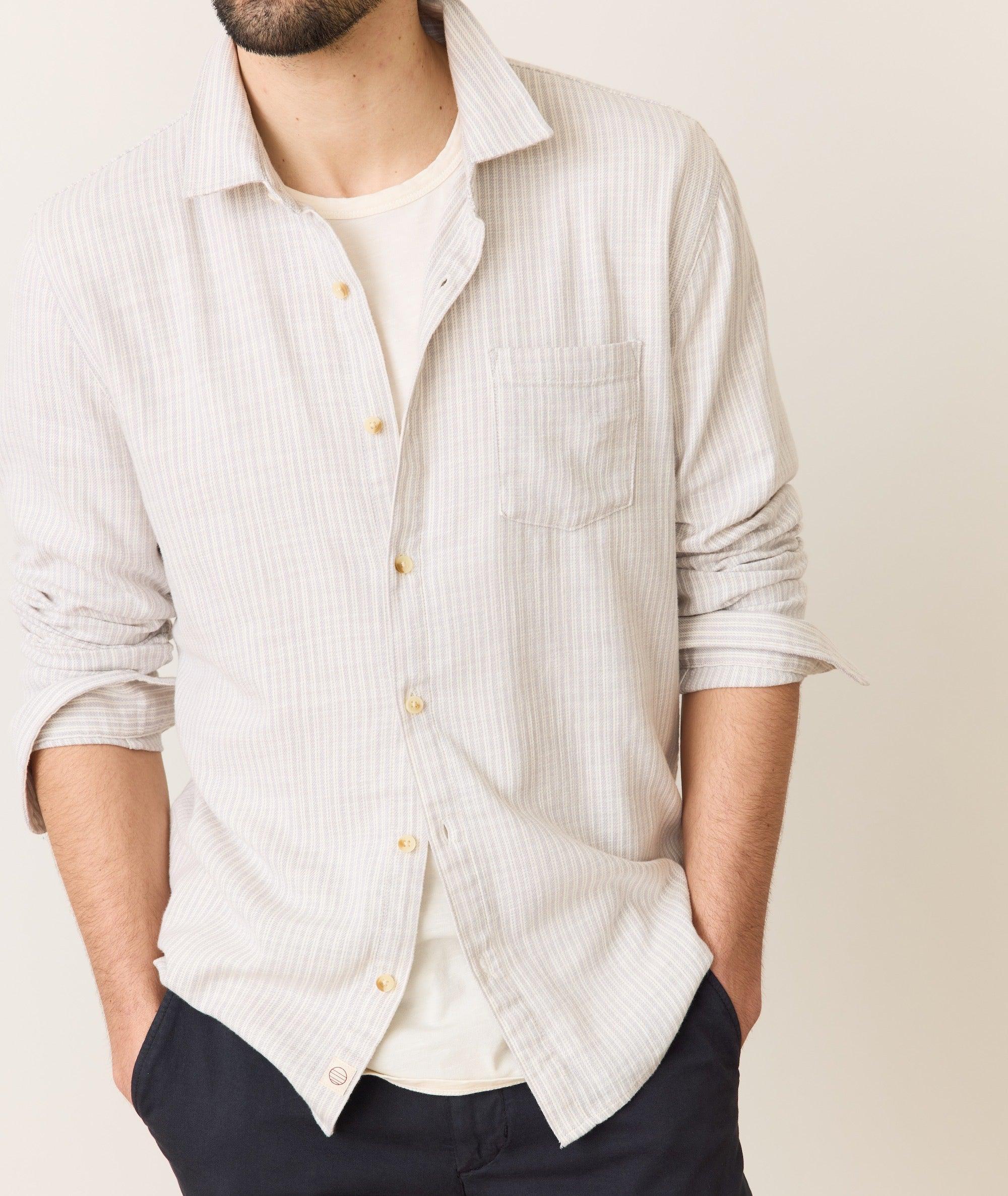 Stretch Selvage Long Sleeve Shirt Product Image