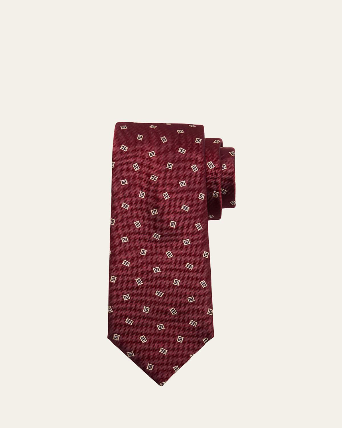 Mens Micro-Textured Silk Tie Product Image