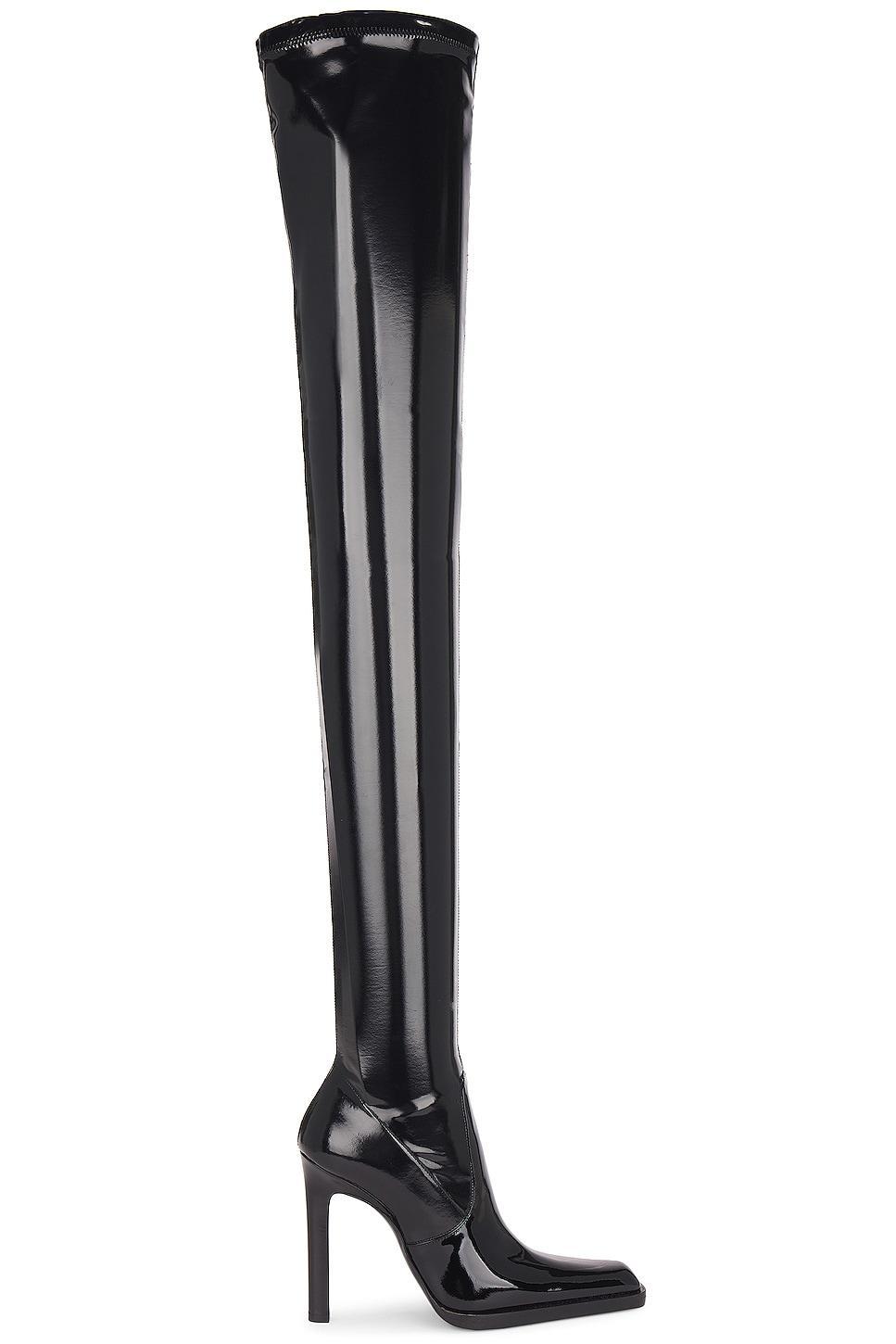 Saint Laurent Nina Over The Knee Boot in Black Product Image