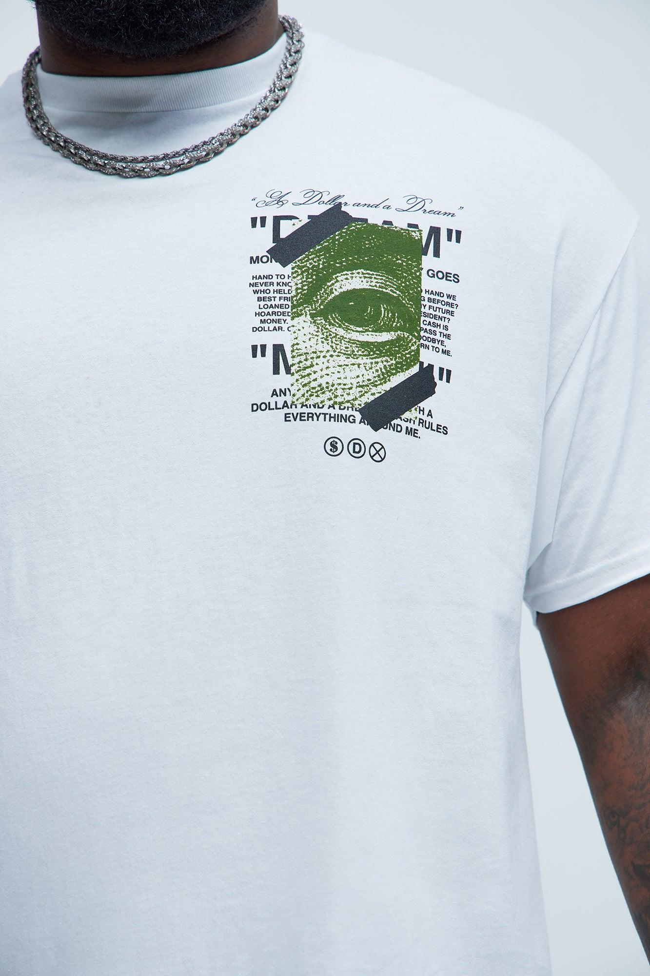 A Dollar And A Dream Short Sleeve Tee - White Product Image