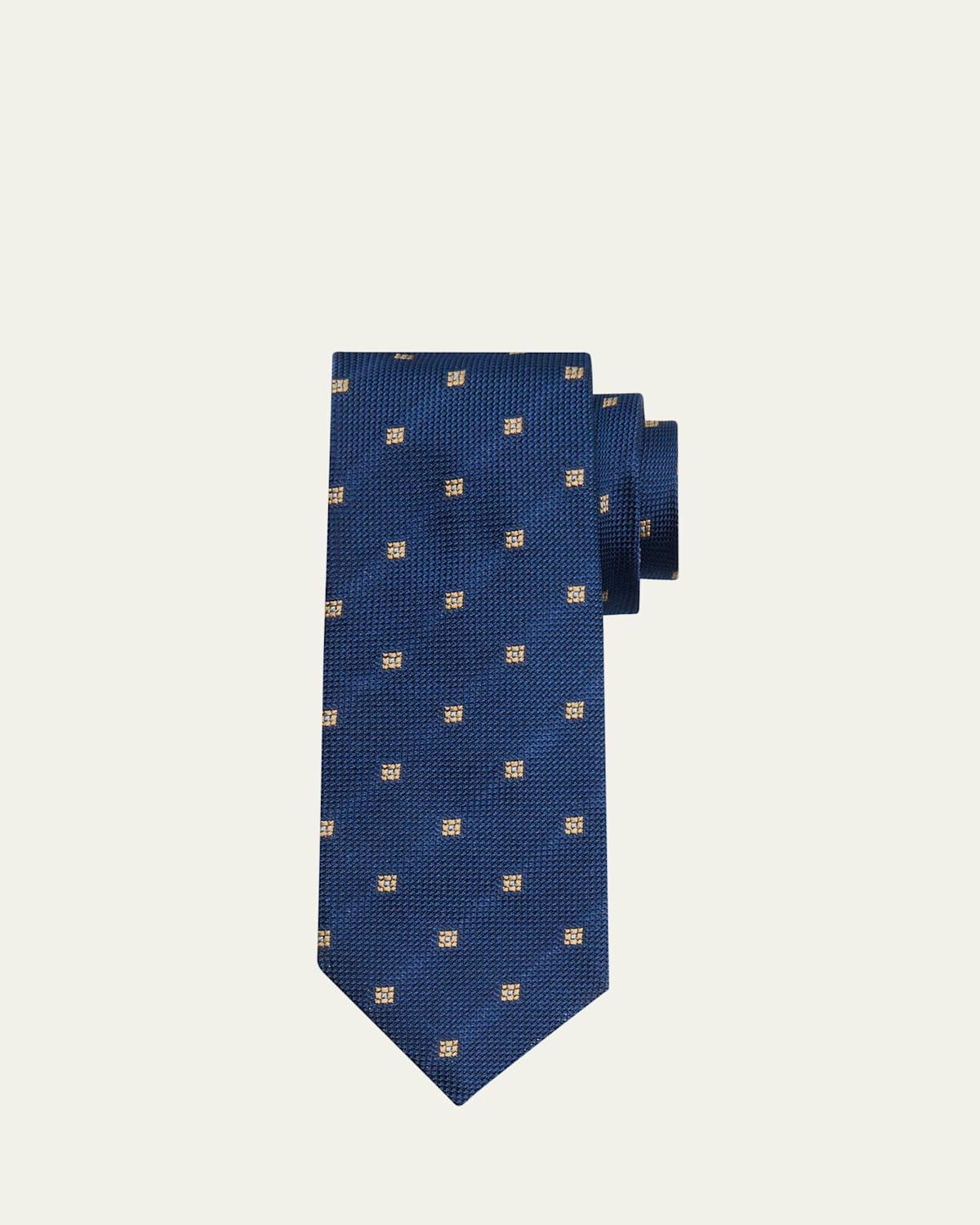 Mens Woven Square Silk Tie Product Image