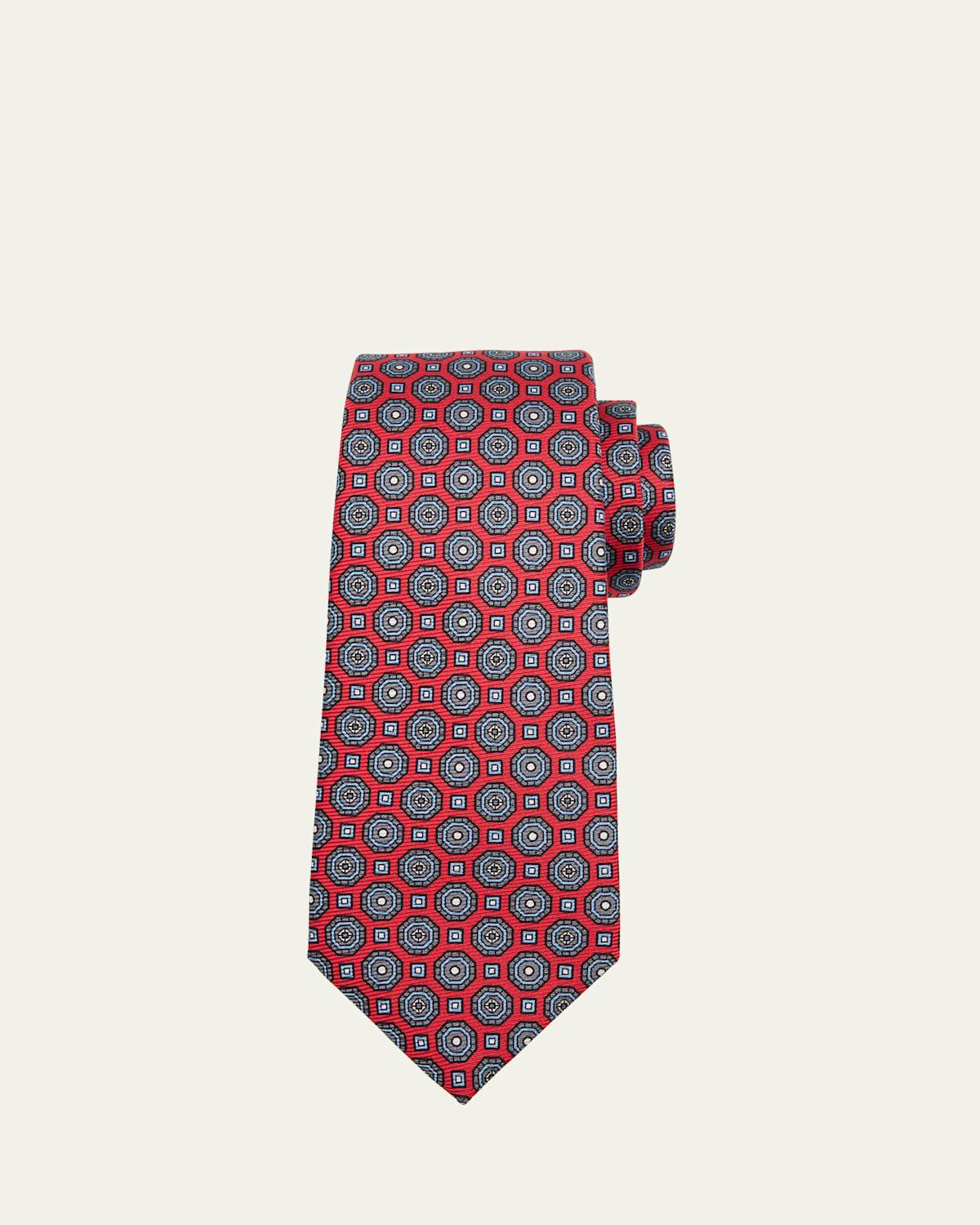 Mens Medallion Silk Tie Product Image