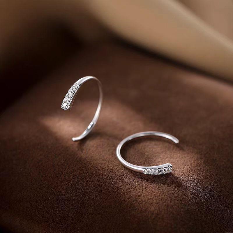 CZ Half Hoop Earring Product Image