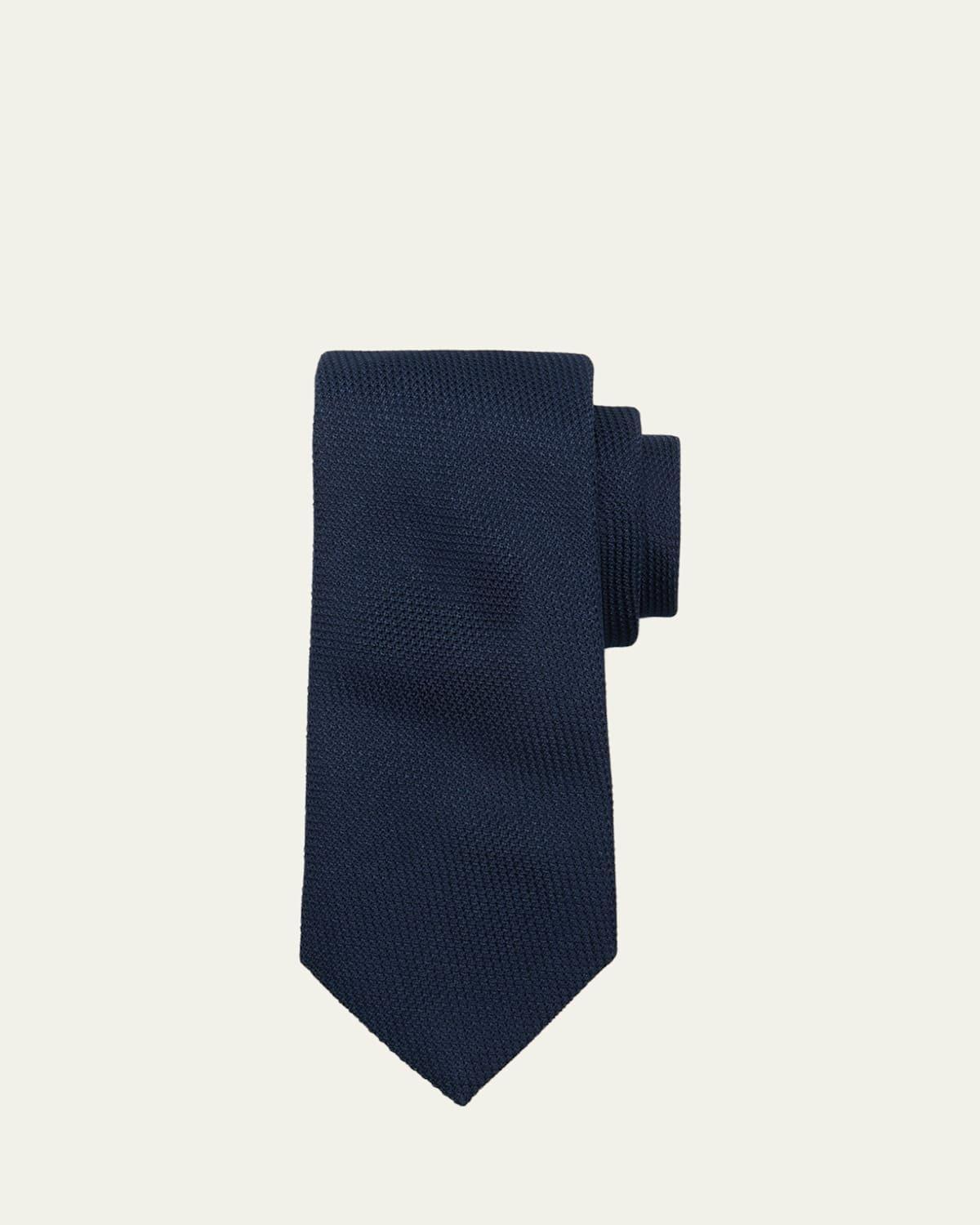 Mens Silk Herringbone Tie Product Image