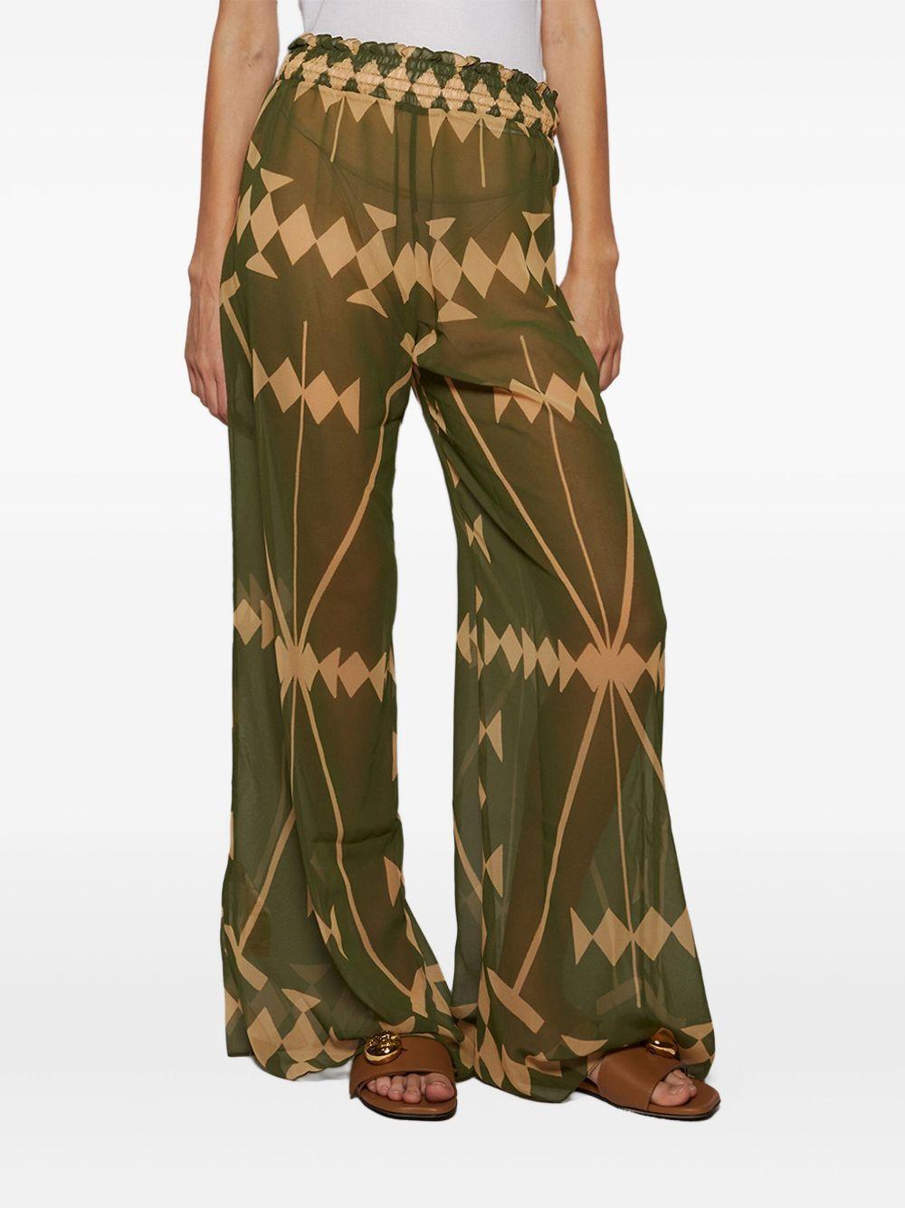 geometric-print trousers Product Image