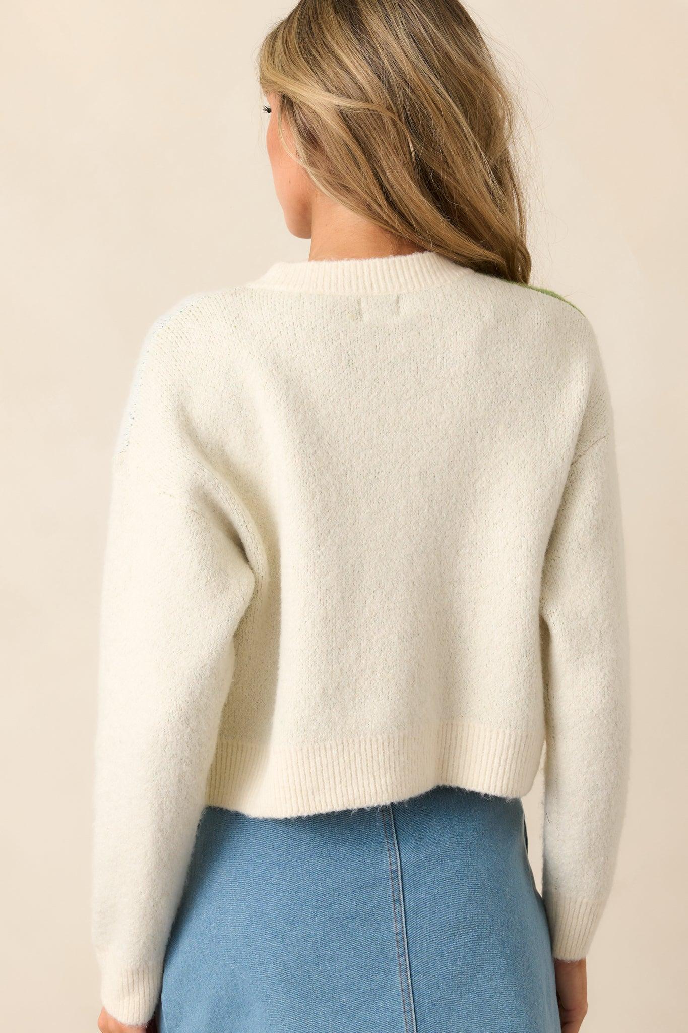 Picture Perfect Ivory Button Front Cardigan Product Image