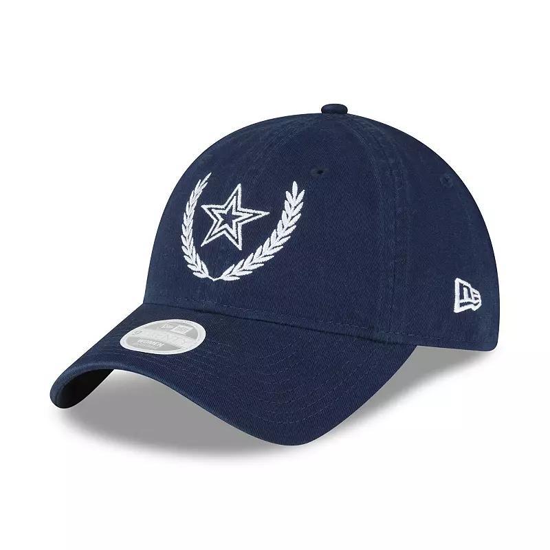 Womens New Era Dallas Cowboys Leaves 9TWENTY Adjustable Hat, Blue Product Image