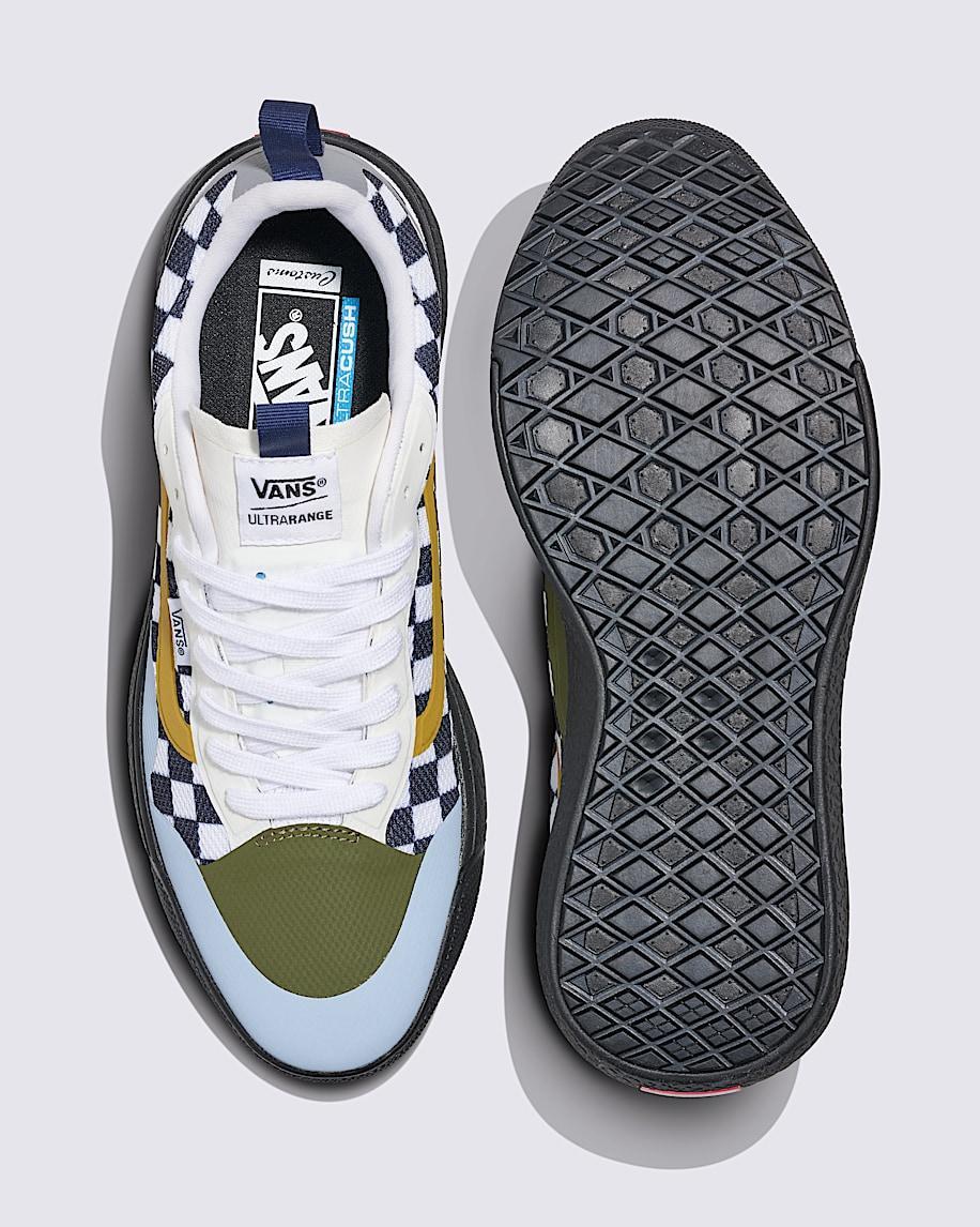 Customs UltraRange EXO Checkerboard Shoe in Black / White / Multi| Vans US Product Image