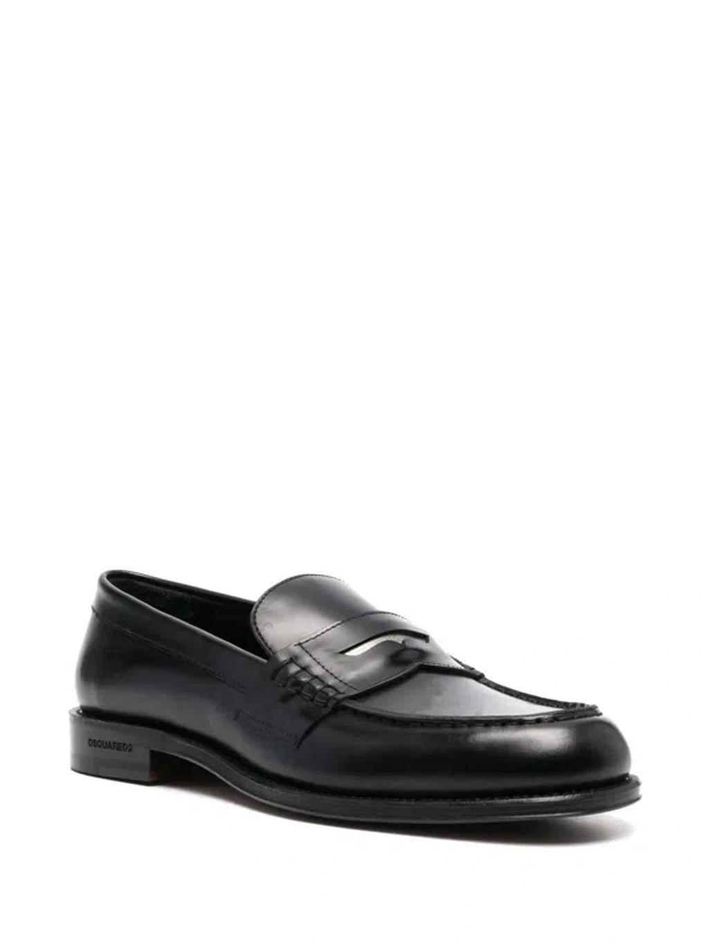 DSQUARED2 Metal-detail Classic Loafers In Black Product Image