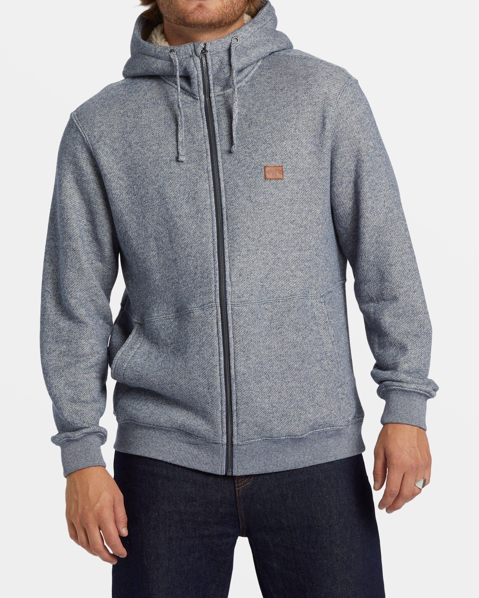 Hudson Zip Hoodie - Dusty Navy Heather Male Product Image