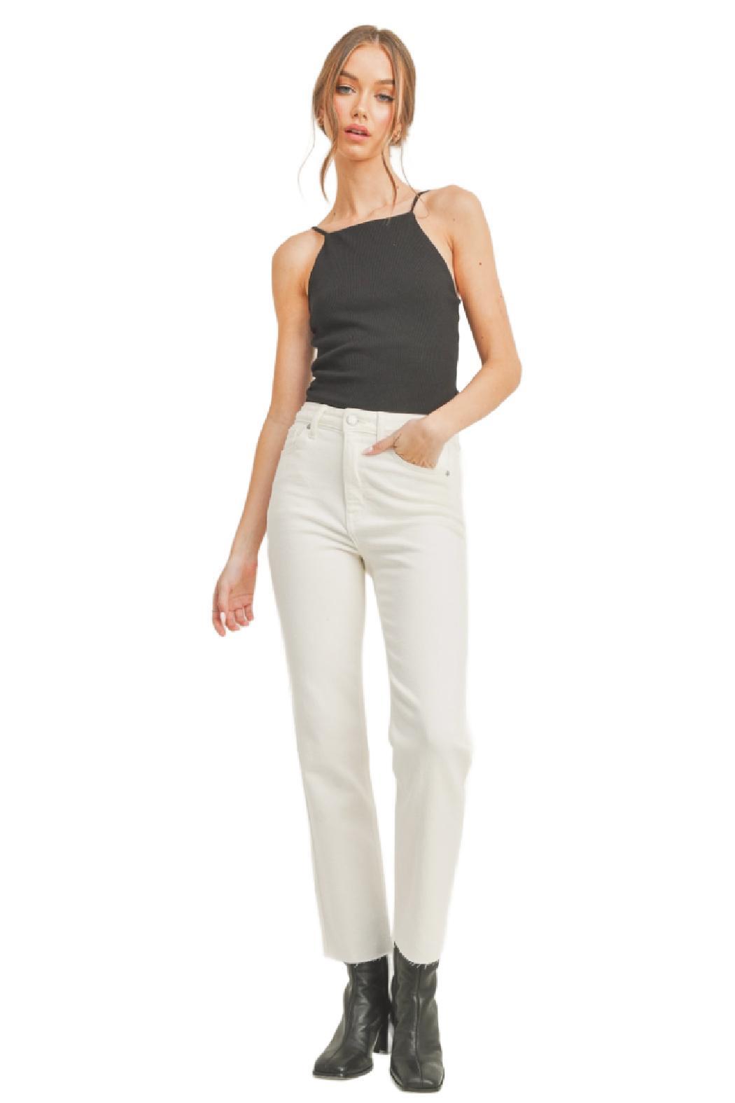 Cut Off Cropped Straight Leg Product Image