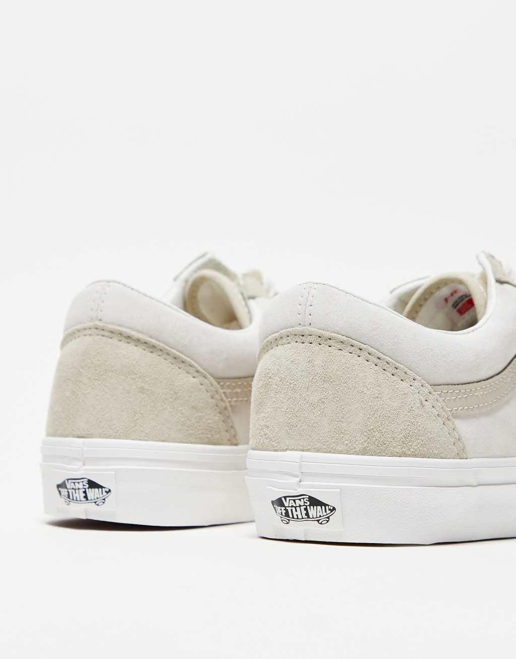 Vans Old Skool Suede sneakers in white and cream Product Image