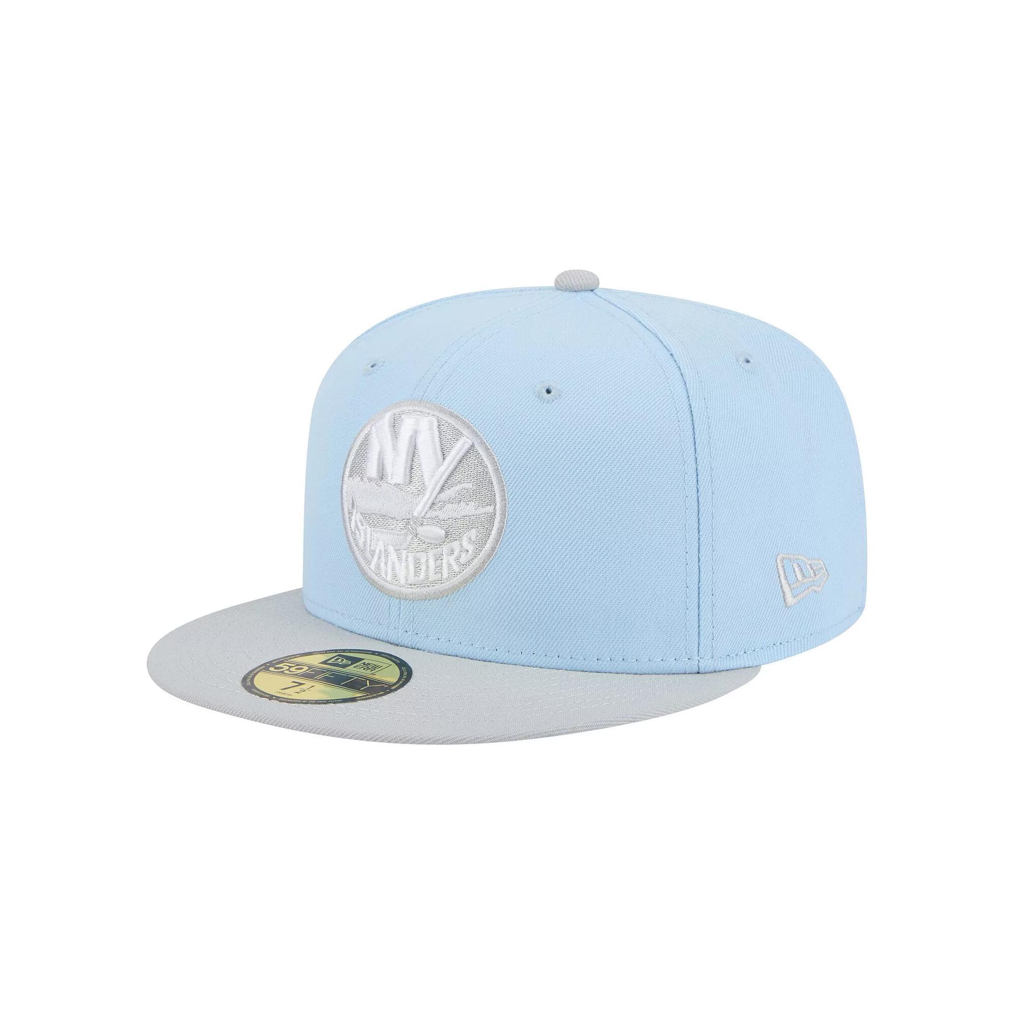 Men's New Era  Light Blue/Gray New York Islanders Color Pack Two-Tone 59FIFTY Fitted Hat, Size: 7 5/8, Isl Light Product Image
