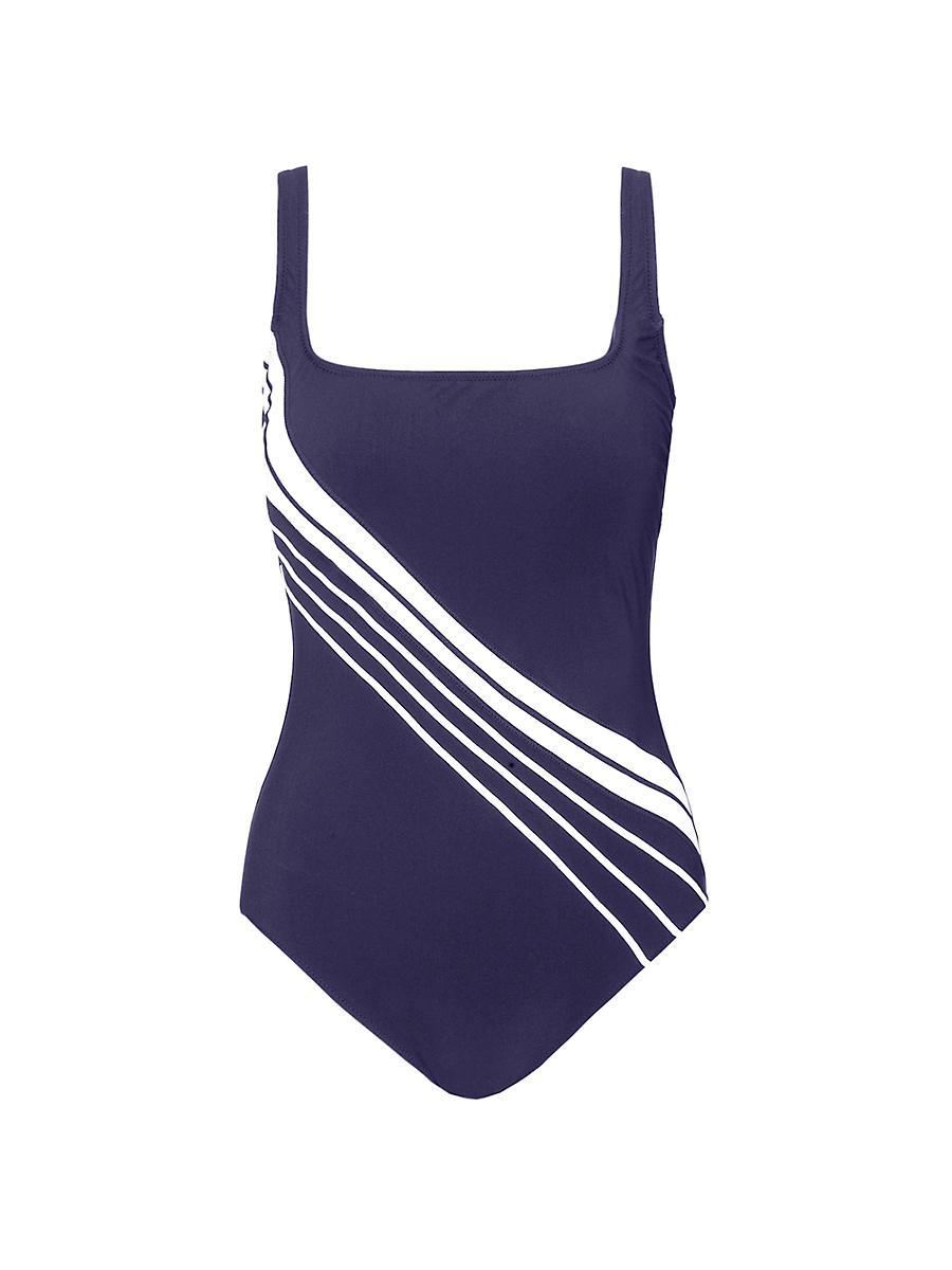 Womens Simple Elegance Squareneck One-Piece Swimsuit Product Image