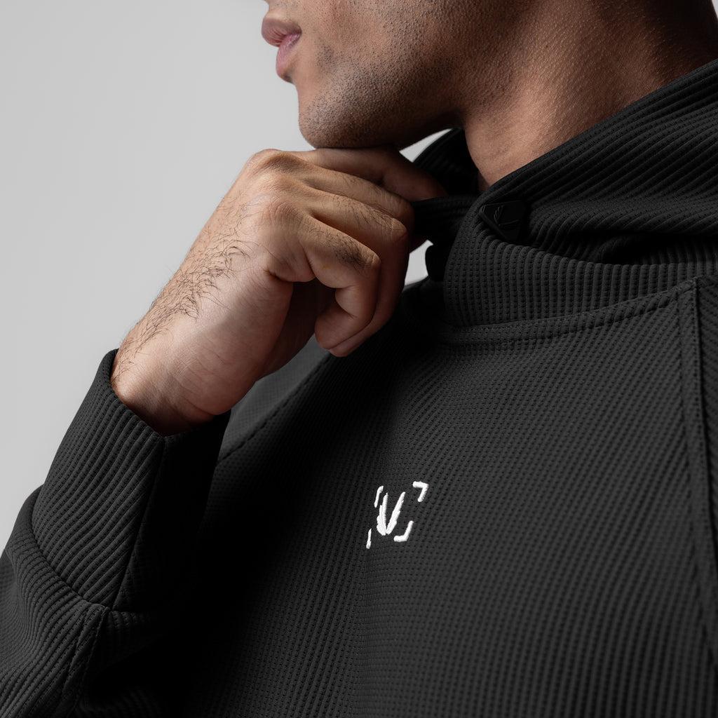 1019. Deltapeak® Oversized Hoodie - Black Product Image