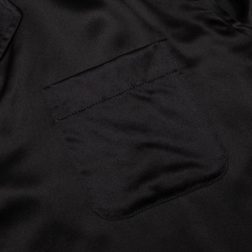 Silk Pajama Shirt - Black Male Product Image