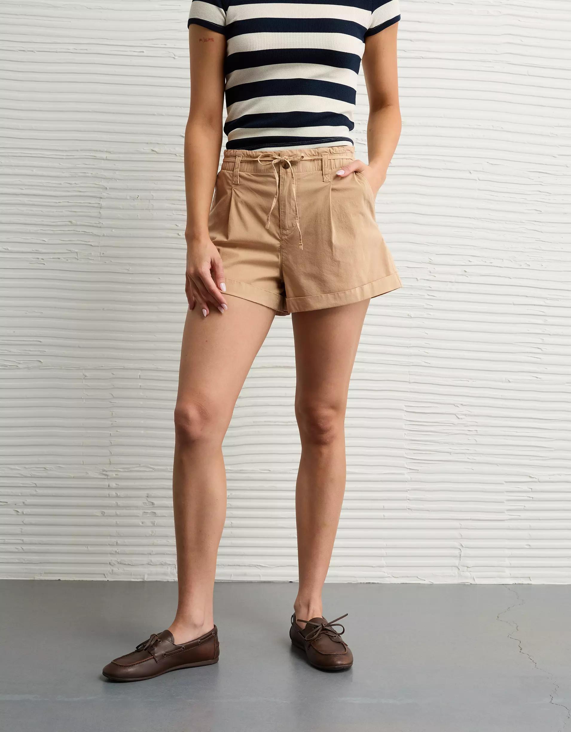 AE Stretch High-Waisted Lightweight Trouser Short Product Image