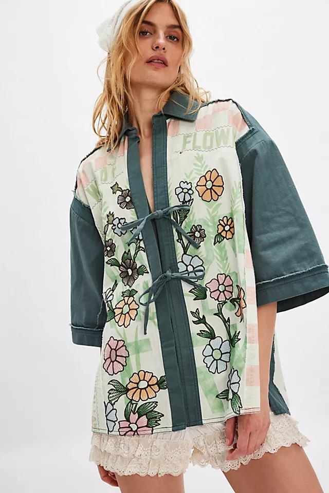 We The Free Pressed In Flowers Kimono Product Image