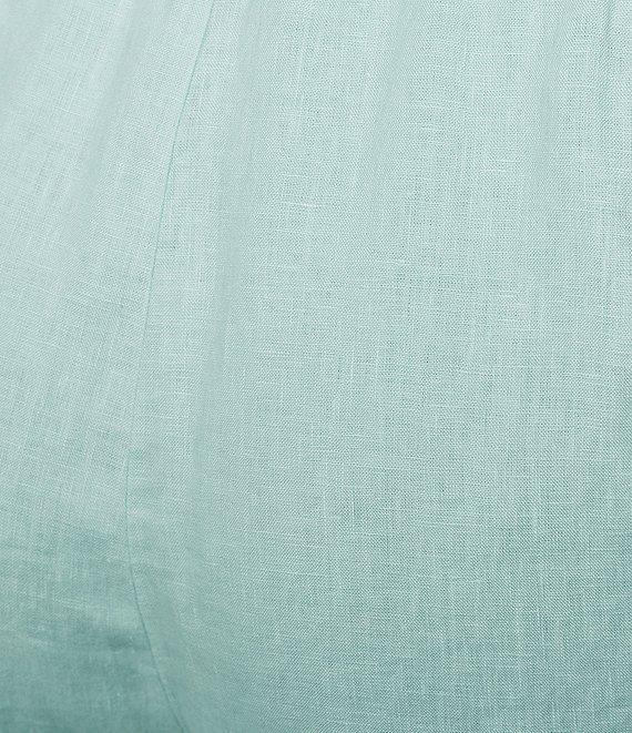 Eileen Fisher Plus Size Organic Linen High Waist Tapered Ankle Pants Product Image