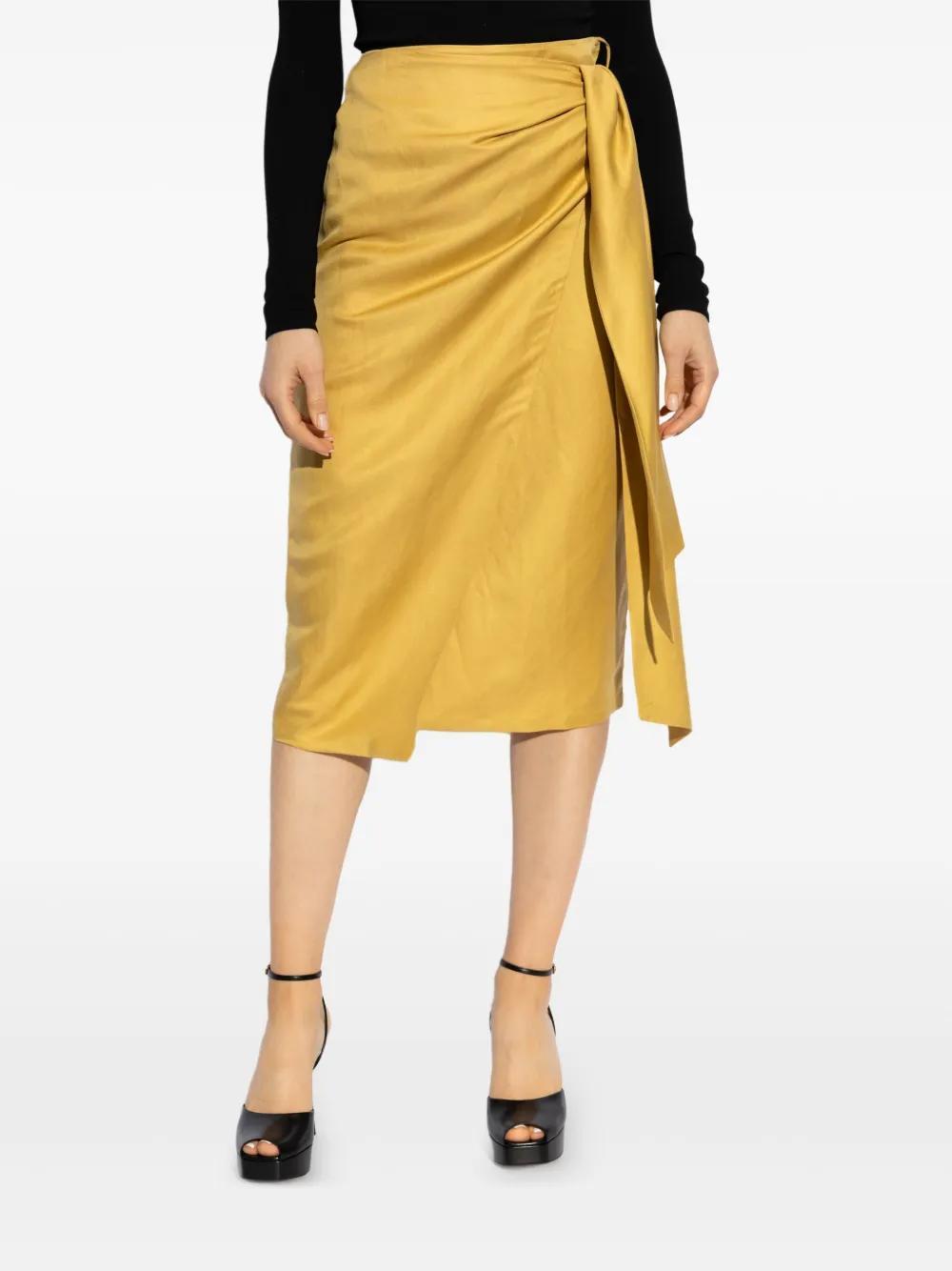 draped midi skirt  Product Image