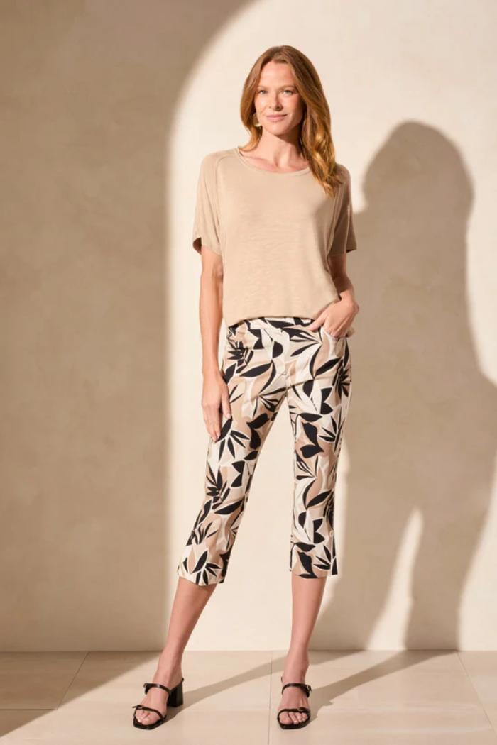 Pull On Capri with Self Button Vent Product Image